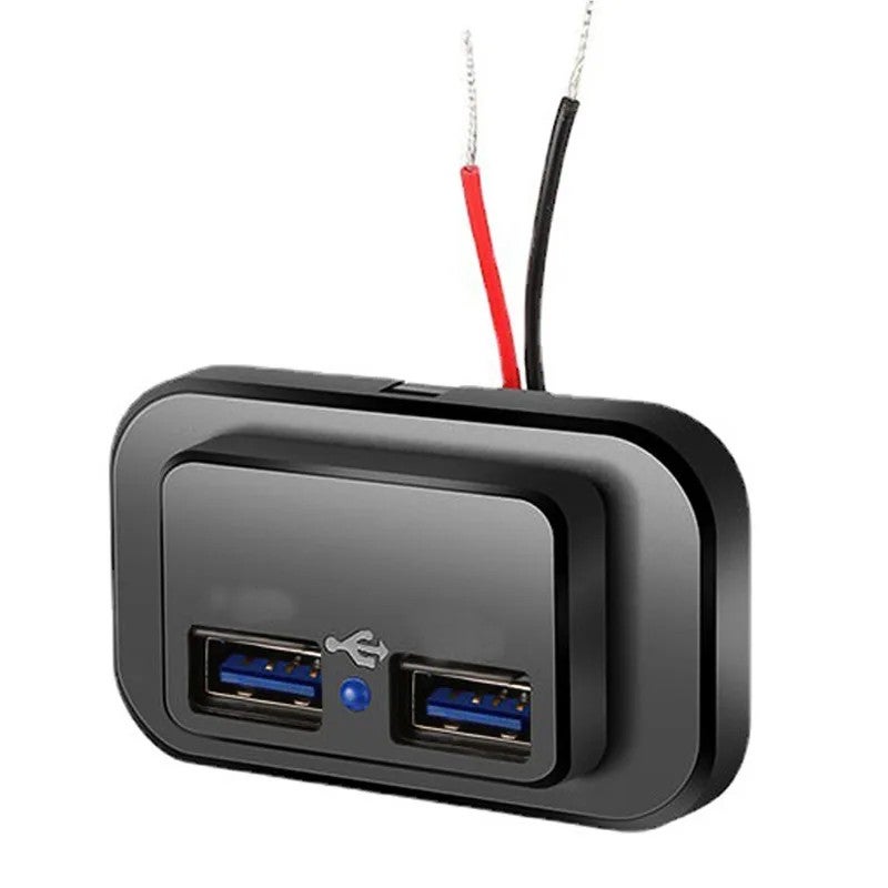 Bluejw شاحن سيارة مزدوج USB مقبس 12V/24V تركيب لوحة، 4.8A و 3.1A، محول طاقة للسيارات، RV، مخيم، كارافان - Image 3